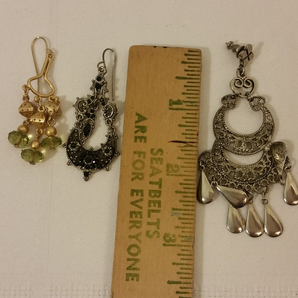 Costume Jewerly Lot of Earrings - Picture 5 of 6